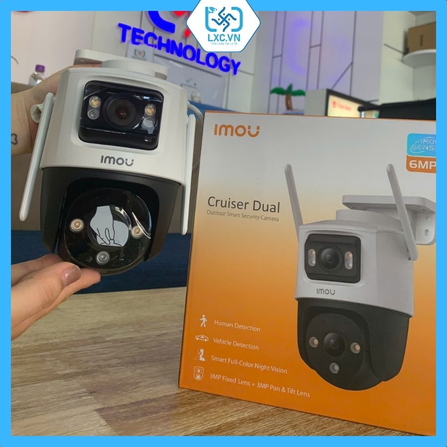 Camera Wifi iMOU Cruiser Dual 6MP IPC-S7XP-6M0WED Xoay 360 | Chính hãng